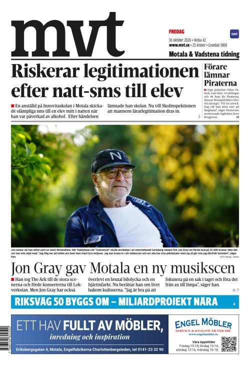 Motala Vadstena Tidning 16.10.2026