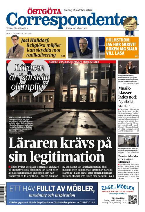 Östgöta Correspondenten 16.10.2026