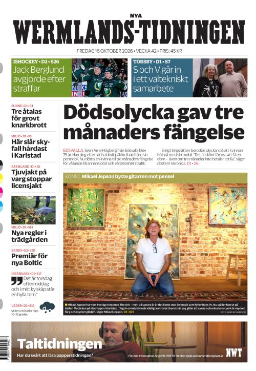 Nya Wermlands-Tidningen 16.10.2026