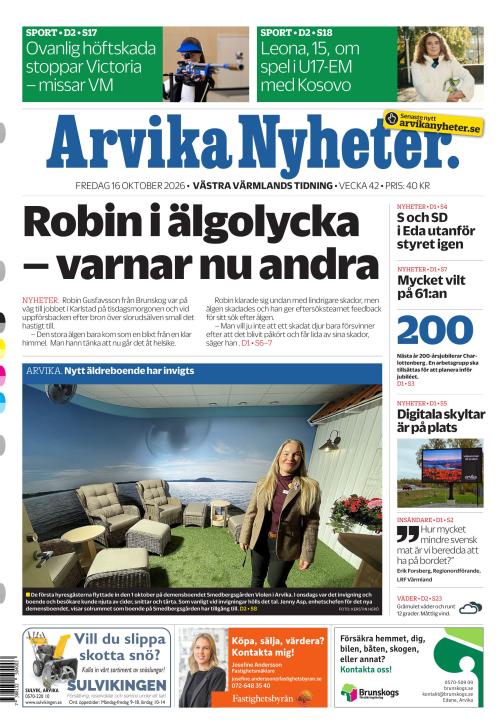 Arvika Nyheter 16.10.2026