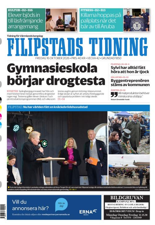 Filipstads Tidning 16.10.2026