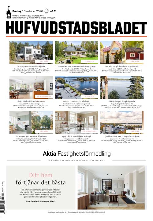Hufvudstadsbladet 16.10.2026