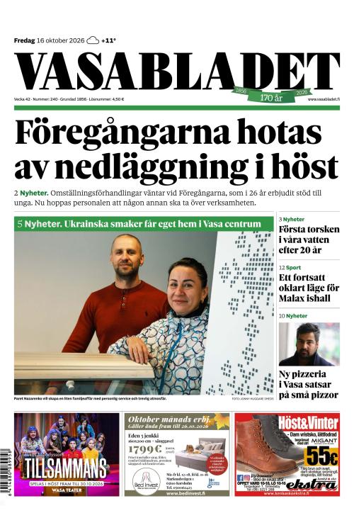Vasabladet 16.10.2026
