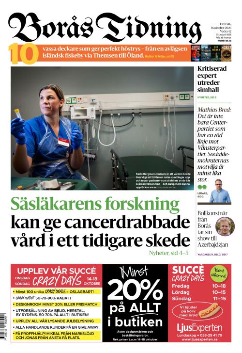 Borås Tidning 16.10.2026