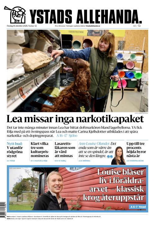 Ystads Allehanda 16.10.2026