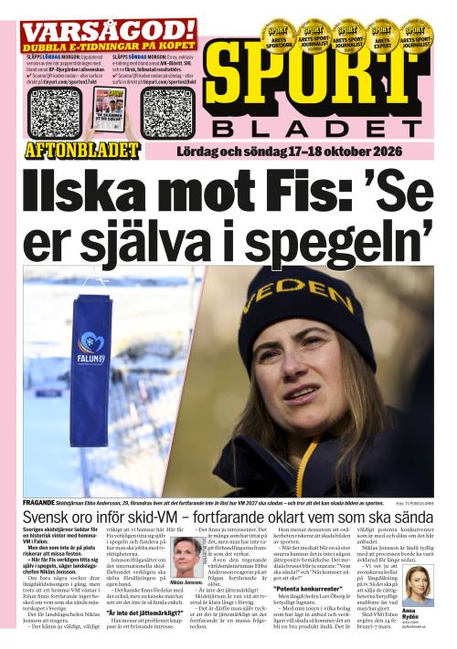Aftonbladet Sportbladet 17.10.2026