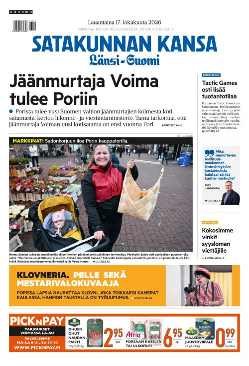 Satakunnan Kansa Länsi-Suomi 17.10.2026