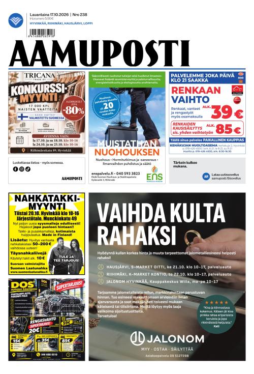 Aamuposti 17.10.2026