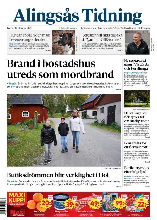 Alingsås Tidning 17.10.2026