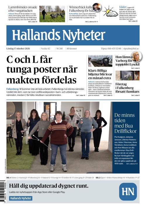 Hallands Nyheter 17.10.2026