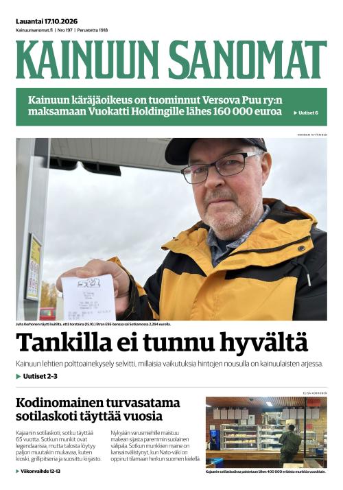Kainuun Sanomat 17.10.2026