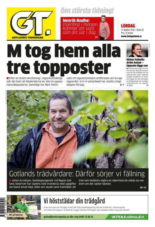 Gotlands Tidningar 17.10.2026
