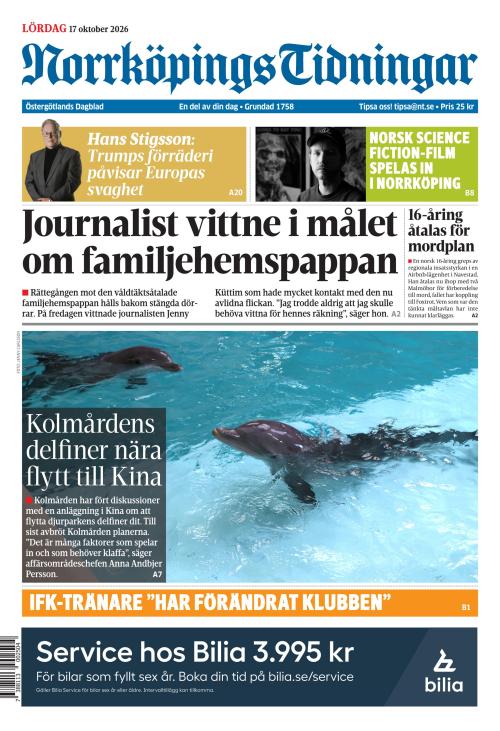 Norrköpings Tidningar 17.10.2026