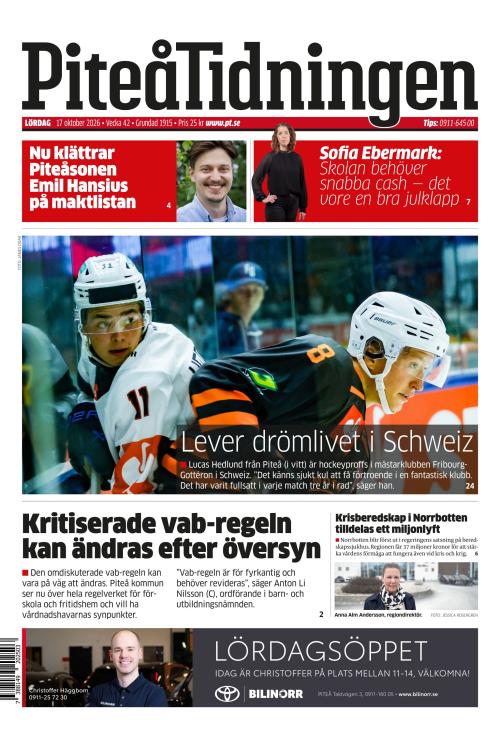 Piteå-Tidningen 17.10.2026