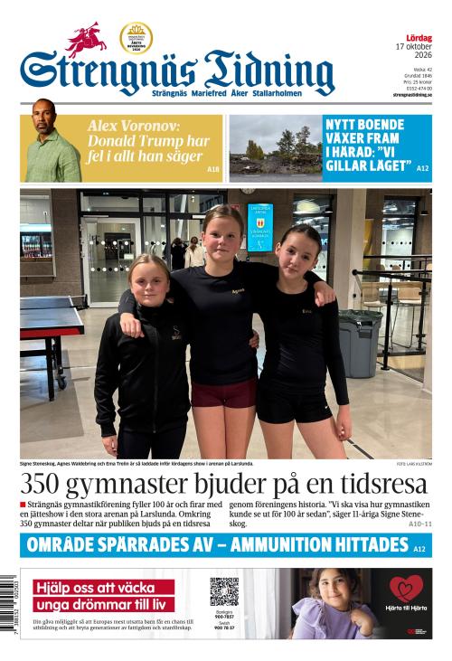 Strengnäs Tidning 17.10.2026