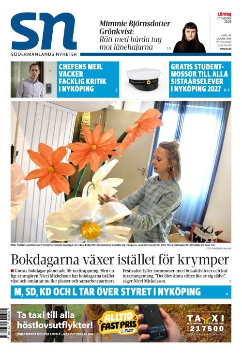 Södermanlands Nyheter 17.10.2026