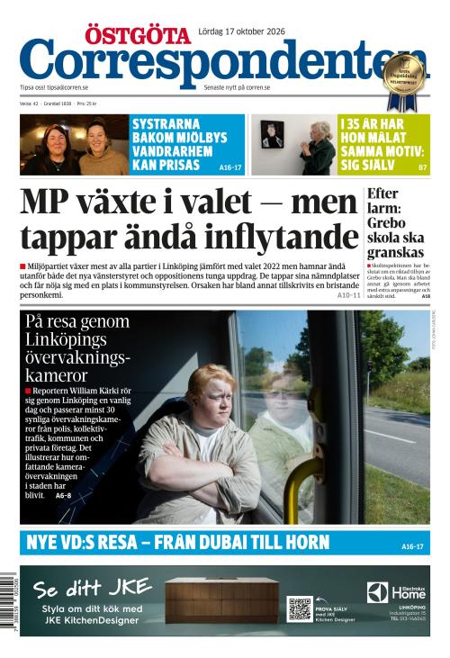Östgöta Correspondenten 17.10.2026