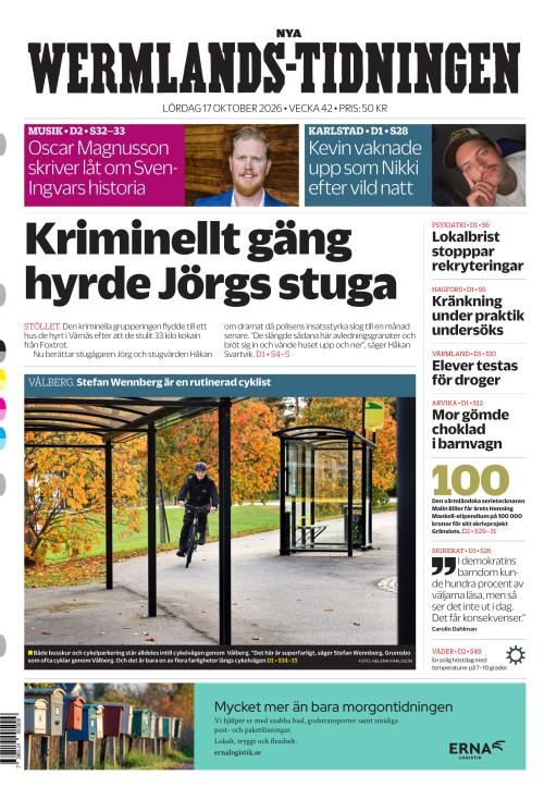 Nya Wermlands-Tidningen 17.10.2026