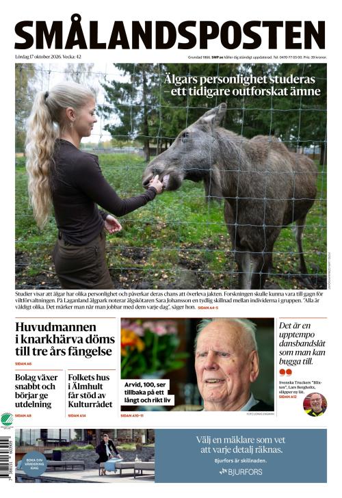 Smålandsposten 17.10.2026