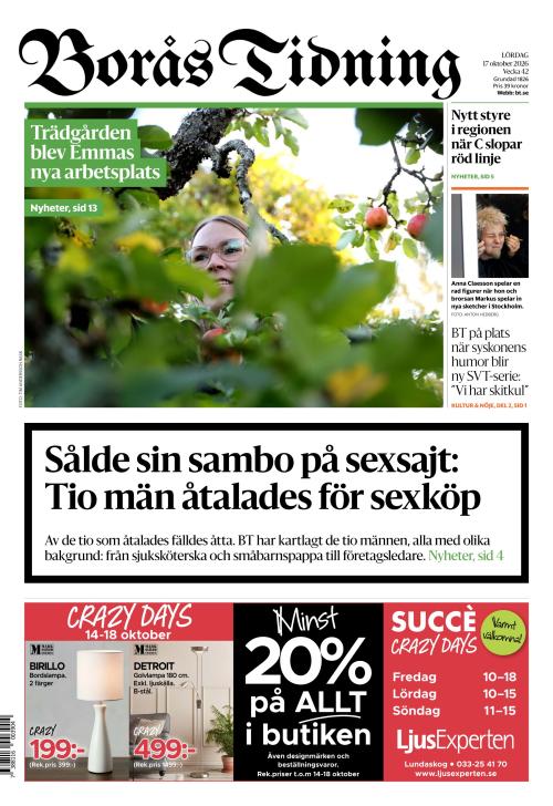 Borås Tidning 17.10.2026
