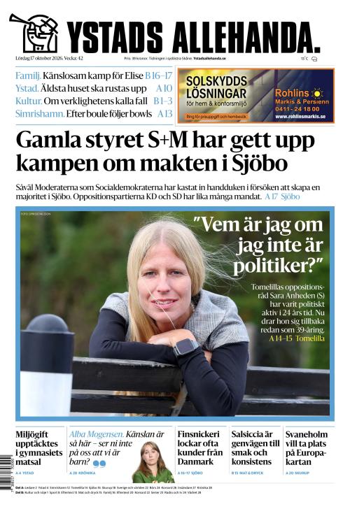 Ystads Allehanda 17.10.2026