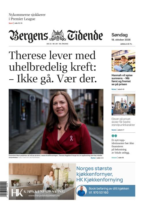 Bergens Tidende 18.10.2026