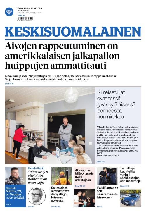 Keskisuomalainen 18.10.2026