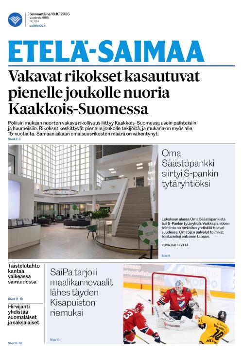 Etelä-Saimaa 18.10.2026
