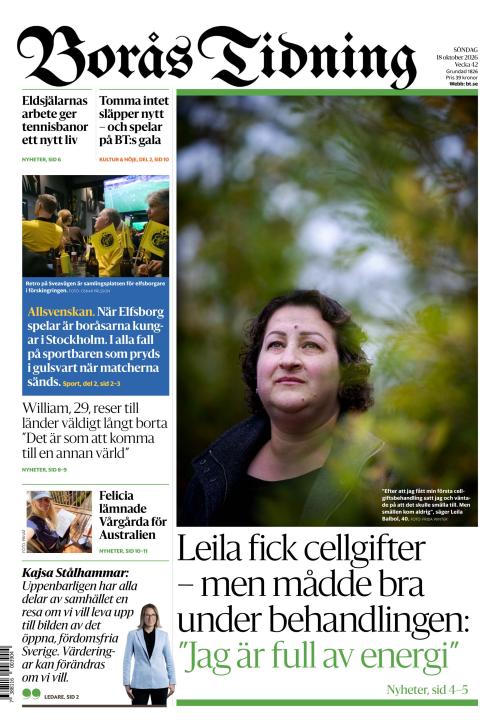 Borås Tidning 18.10.2026