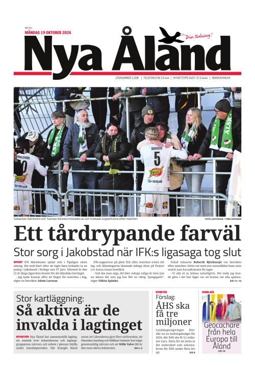 Nya Åland 19.10.2026