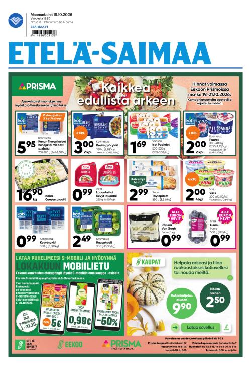 Etelä-Saimaa 19.10.2026