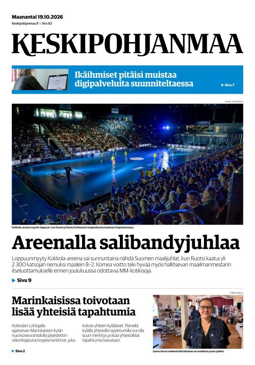 Keskipohjanmaa 19.10.2026