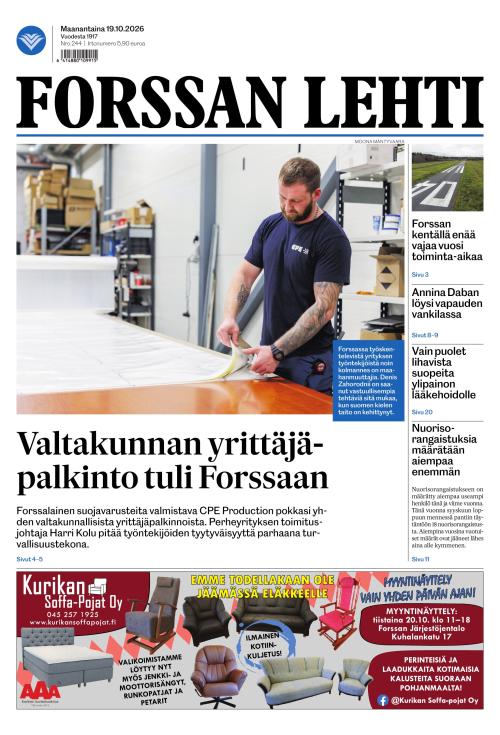 Forssan Lehti 19.10.2026
