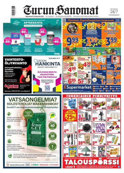Turun Sanomat 19.10.2026