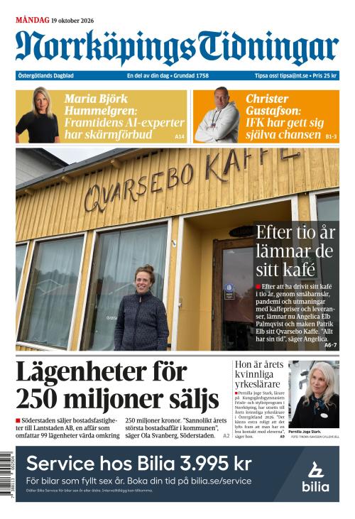 Norrköpings Tidningar 19.10.2026