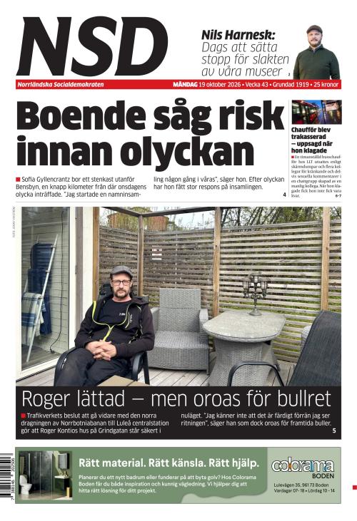 Norrländska Socialdemokraten 19.10.2026