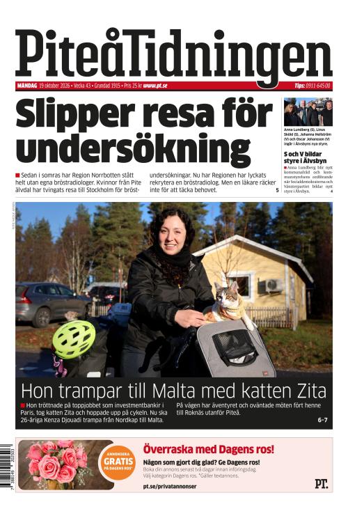 Piteå-Tidningen 19.10.2026