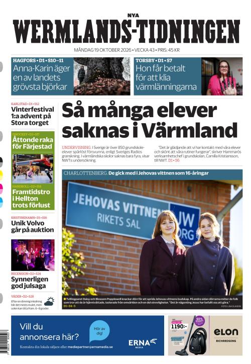 Nya Wermlands-Tidningen 19.10.2026