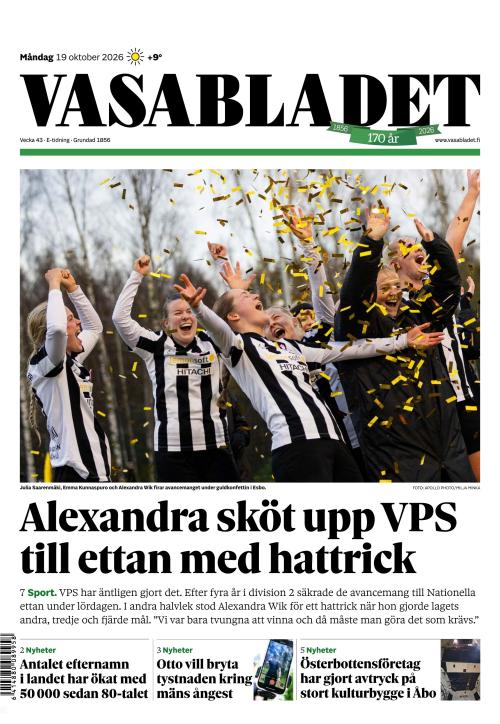 Vasabladet 19.10.2026