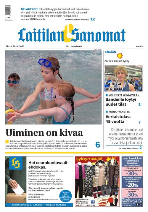 Laitilan Sanomat 20.10.2026