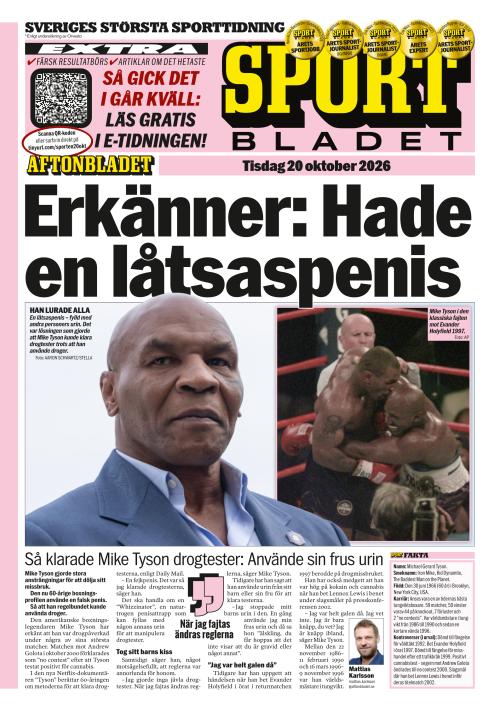 Aftonbladet Sportbladet 20.10.2026