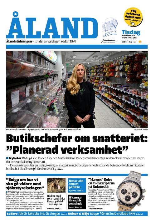 Ålandstidningen 20.10.2026