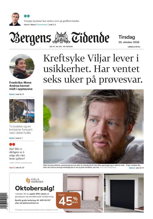 Bergens Tidende 20.10.2026