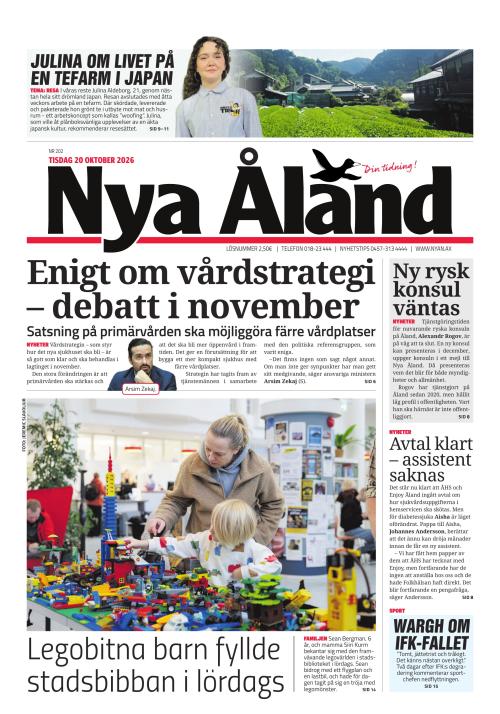 Nya Åland 20.10.2026