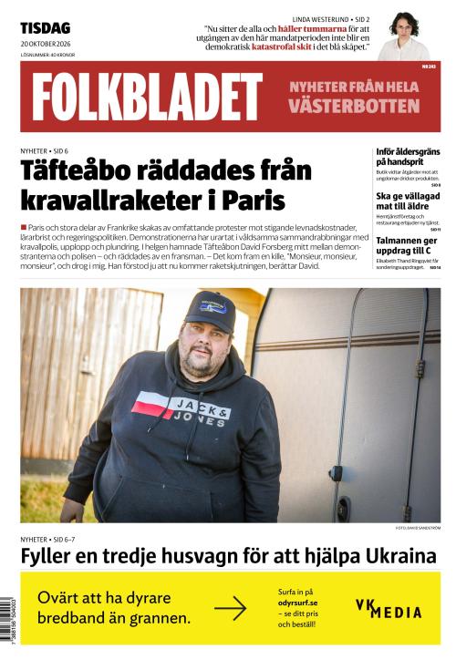 Folkbladet (Västerbotten) 20.10.2026