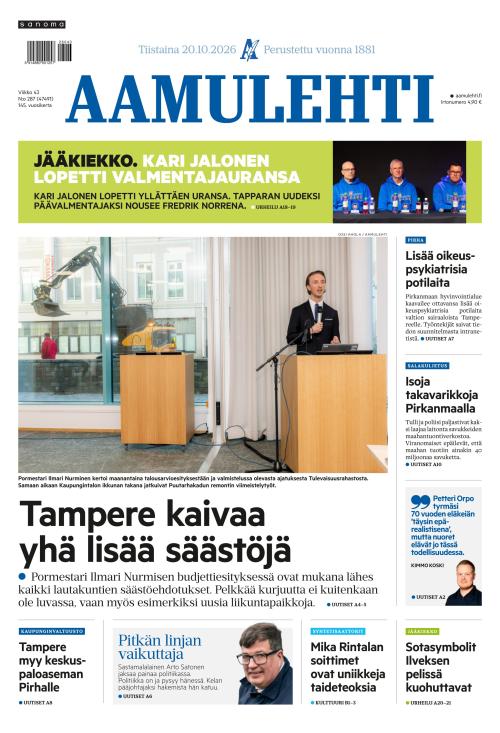 Aamulehti 20.10.2026