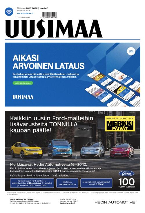 Uusimaa 20.10.2026
