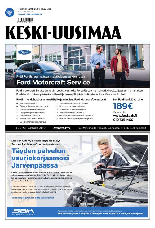 Keski-Uusimaa 20.10.2026