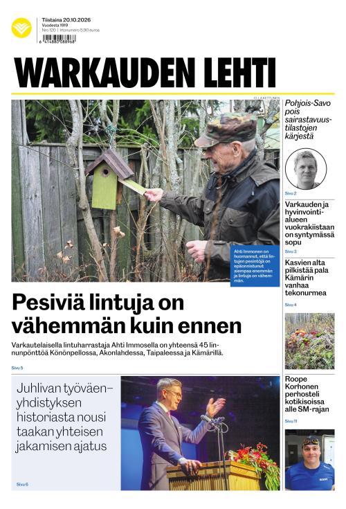 Warkauden Lehti 20.10.2026