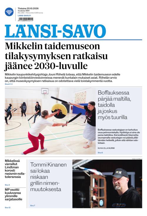 Länsi-Savo 20.10.2026